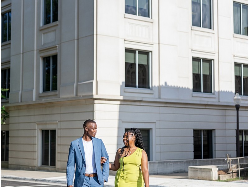 A Stylish Engagement Session in Downtown Jackson, MS